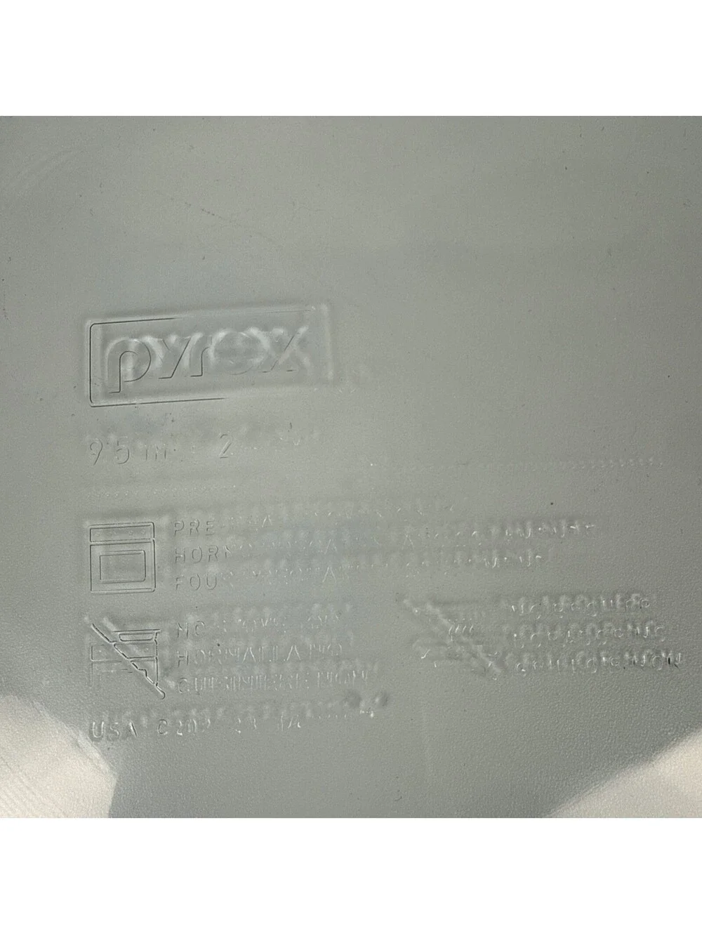 Pyrex Blue Glass Pie Plate  Model C 209– 9.5
